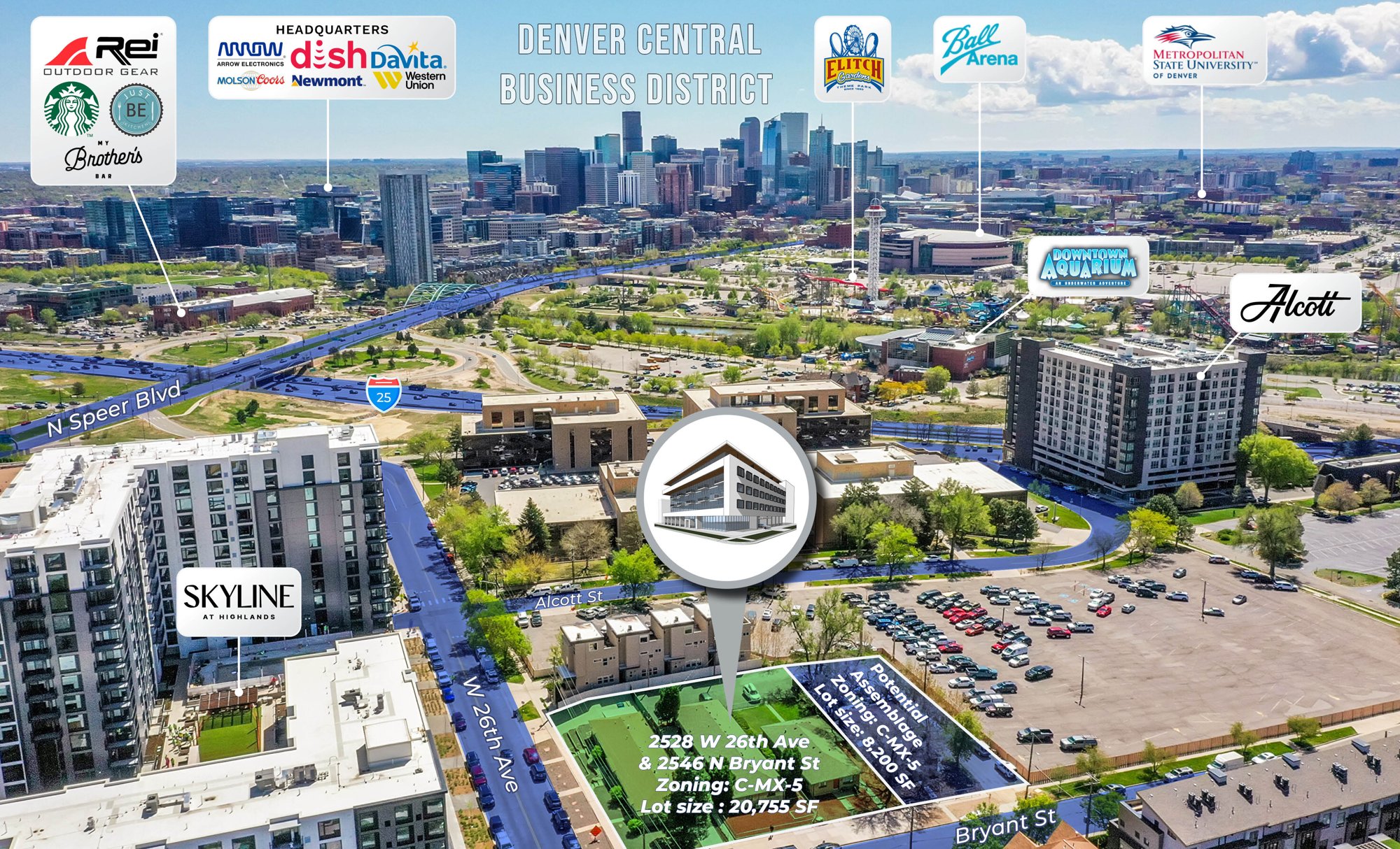 Cardinal Point — Looking East toward Downtown Denver
